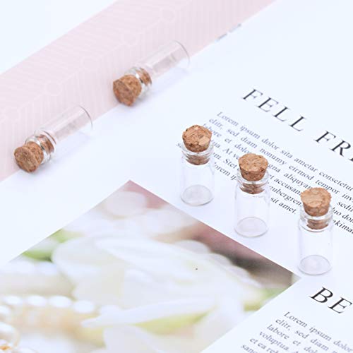 EXCEART 25 Peças Garrafas De Mini Garrafas De Cortiça De Vidro Frascos De Artes Para Artesanato Garr