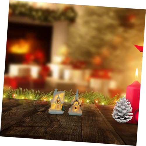 Cabaña iluminada de resina con acabados finos para un micro paisaje exclusivo 8