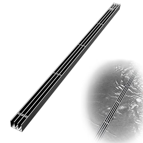 Sistema de Drenaje Lineal, Canaleta de Drenaje Rejillas Acero Inoxidable, Canaleta Desague con Rejilla para Piscinas, Entradas de Vehículos y Jardines Subterráneos(100 * 5 * 5cm/40 * 2 * 2in)