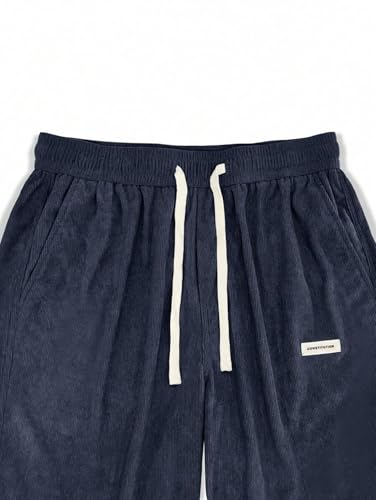 Image of KOTTY Men's Solid|Button|Wide|Loose fit|Corduroy Trousers & Pant for Men