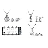 MYC-Paris - Coffret Travel Elegant - 3 Parures en Laiton Haute Qualité + Plaqué Or 18 Carats - Cristaux de Swarovski® - Délivrées dans Un Écrin - Cadeau d'anniversaire, Fête des Mères, Noël.