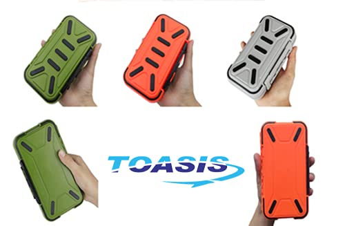 Caja para accesorios de pesca Toasis pequeña para anzuelos, pesos, swivels, contenedor de almacenamiento (Oliva) miniatura 7