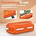 PUCGUE Silicone Case for Flipper Zero, Soft Protective Case for Flipper Zero Device, Anti-Scratch Protective Cover for Flipper Zero WiFi with Carabiner (Orange)