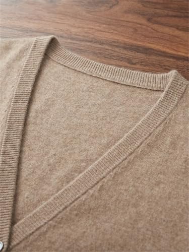 Men Sweater Cardigan Vest Solid V-Neck Sleeveless 100 Percent Cashmere Casual Waistcoat3