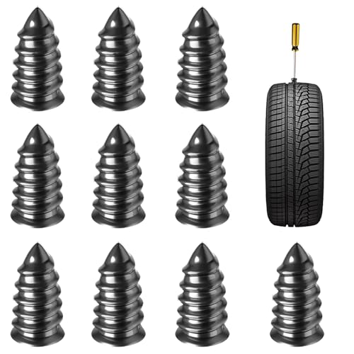 Image of Tire Repair Nail Tire Repair Rubber Screws Vacuum Tire Repair Tubeless Tools for Car Motorcycle Truck Scooter Bike Bicycle Tire Puncture Repair 10 Packs (Large)