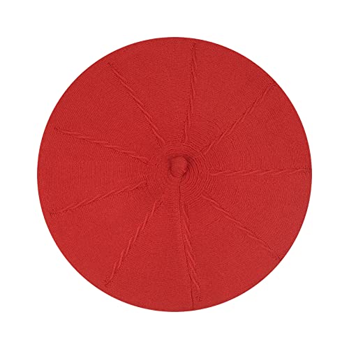 Image of Klong Women Wool Beret Hat French Style Solid Color
