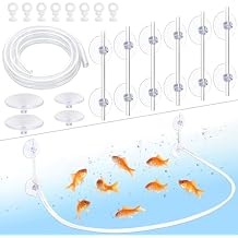 Aquarium Floating Plant Corral Kit for Separating Fish and Floating Aquarium Plants with Lightweight Thin Silicone Tube Height Adjustable Floating Plant Barrier Universal Fit for All Aquariums