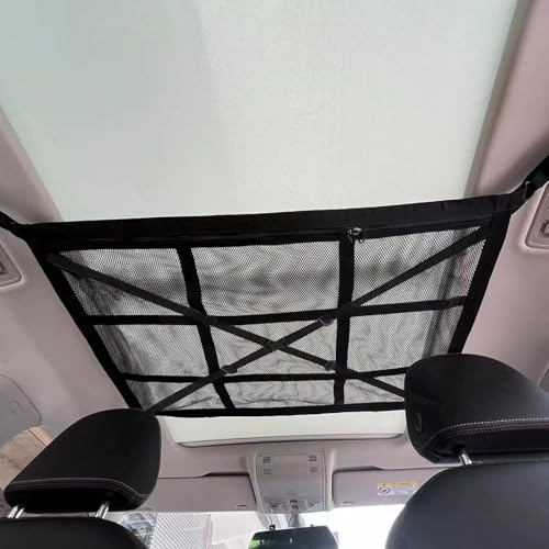 7WUNDERBAR Bagagli net Auto Bagagli Tetto, Deposito Soffitto, Accessori Campeggio per Quattro Bracci, Van, SUV, Jeep,90 * 65cm