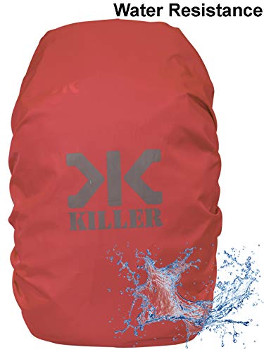 Image of Killer Mini Rain & Dust Cover with Pouch Red for Small 12 Litre Backpacks