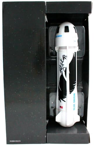 Michael Strahan Autographed Blue Origin Mini Rocket-Beckett W Hologram *Black