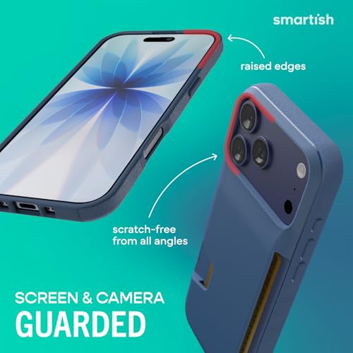 Coque Portefeuille iPhone 17 Pro Max Smartish Légère Résistante Protège Écran et Cartes - 6