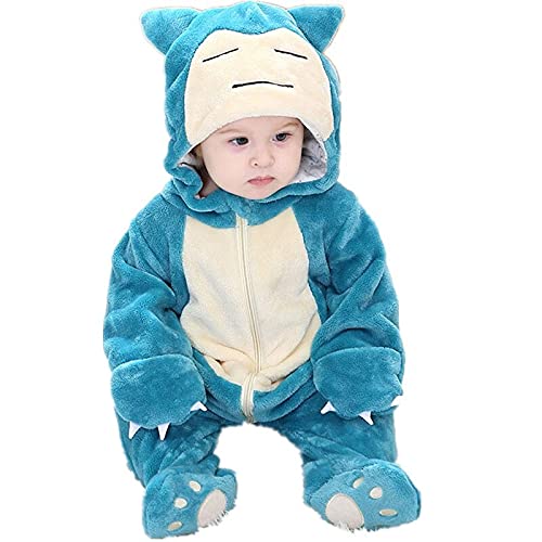 Unisex Baby Peuters Romper Jumpsuit Hooded Cartoon Pyjama Nachtpakken