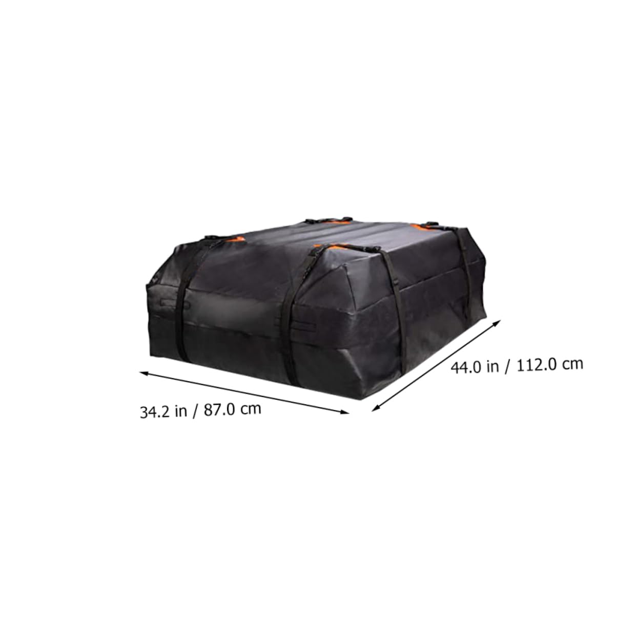 Schwarze Dachgepäcktasche aus 420d Oxford, Faltbar, 1 Satz