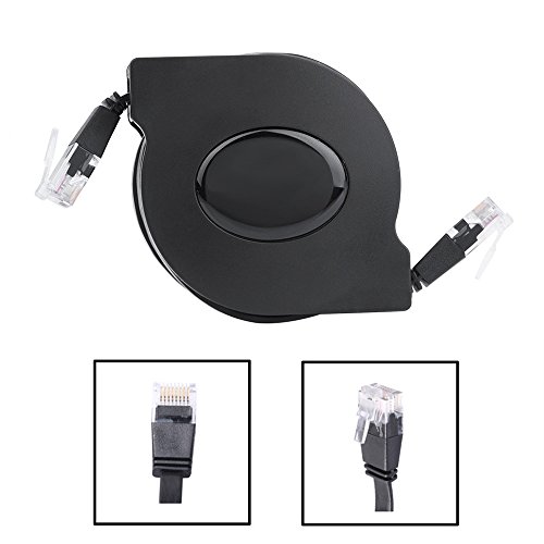 Cable Ethernet Retráctil Cat 6 Ultra Plano, 2m, RJ45 miniatura 5