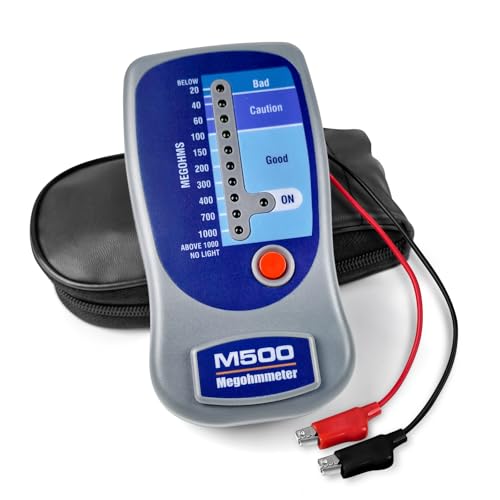 M500 Megohmmeter for Insulation Testing,Compatible with Supco M500 Electronic Megohmmeter,Will accurately Measure Insulation Values up to 1000 Megohms at 500 Volts