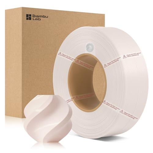 ENOMAKER Bamboo Lab PLA Basic Filament Refill Beige 10201 1.75mm, 3D Printer Filament with RFID for Bambu X1,P1,H2,A1 AMS, Easy to Print, High Tough 3D Printing Consumables without Spool, 1kg (2.2lbs)