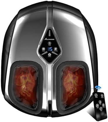 Shiatsu Foot Massager with Heat,Vibration,Air Compression and Dee...