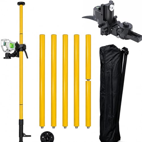 TOPWAY Niveau Laser Perche Télescopique 4.2M Sol au Plafond Perche Laser