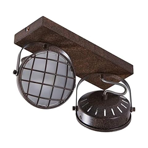Lindby LED Deckenlampe 'Tamin' in Braun aus Metall u.a Cover