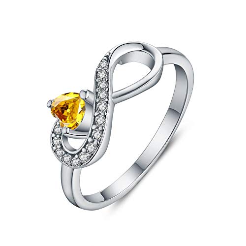JO WISDOM Infinity Heart Promise Rings...