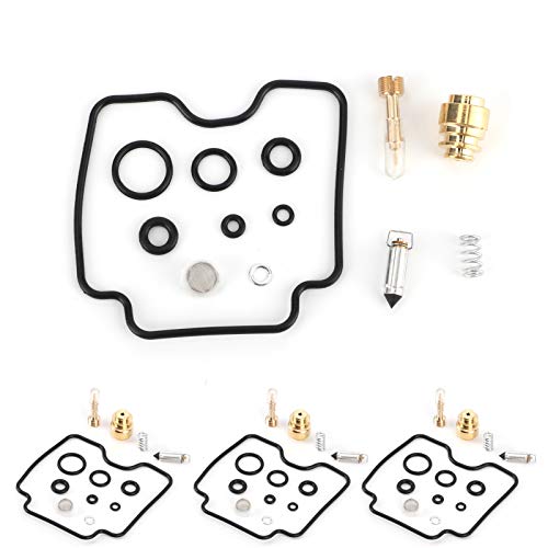 GSX750F Kit de réparation de kit de reconstruction de carburateur, 4 ensembles de kit de reconstruction de réparation de carburateur de révision adapté pour GSX750F Katana / GSF1200 Bandit