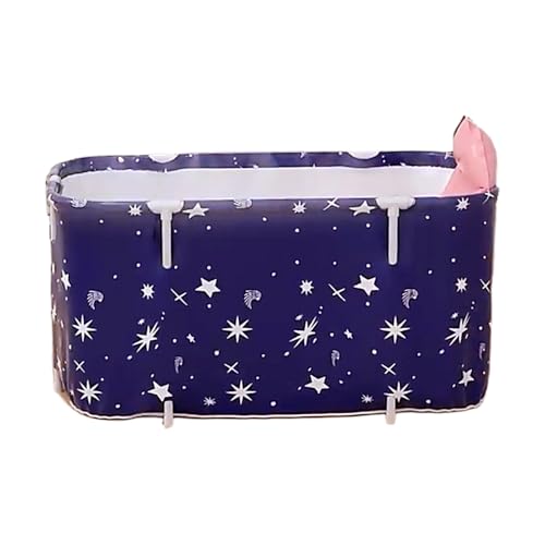 Bañera Plegable Portátil Genérica de Nylon Rectangular, Azul, Baño, Al Aire Libre, Contemporáneo, Lacado, Independiente