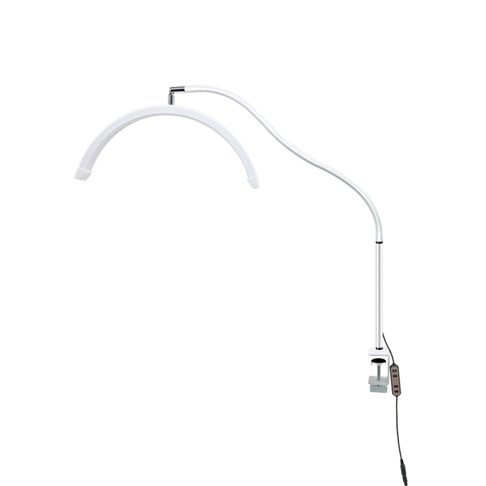 Irfora Lampada LED a Mezzaluna con Morsetto da Scrivania, Luce per Unghie