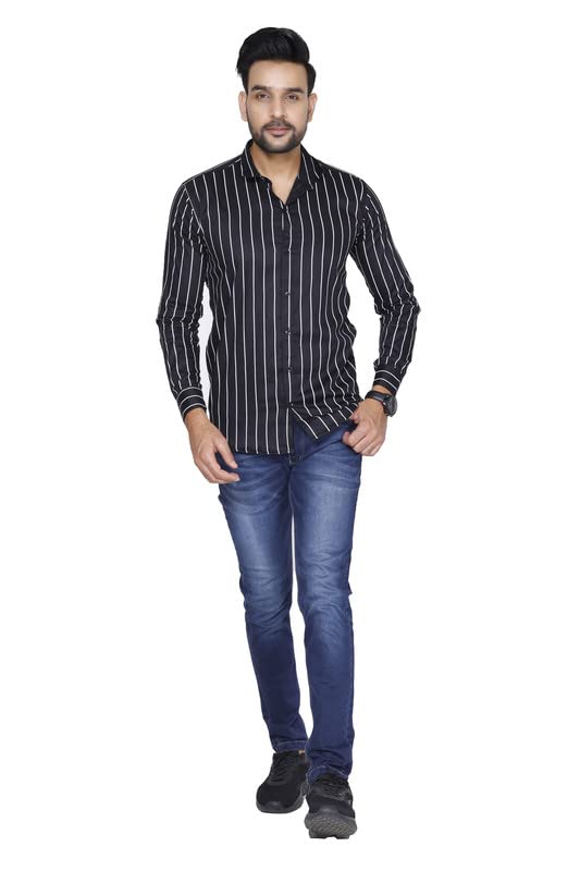 Image of Pure Cotton Solid Slim Fit Semi Casual Shirt for Men's & Boy's (Pack of 1)