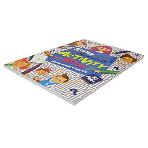 Grafix A4 Enfants Super-Awesome Livre d'activités éducatives - 72 Pages