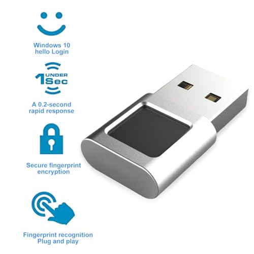 Lecteur d'empreintes digitales USB biométrique pour PC Windows 10 - 4