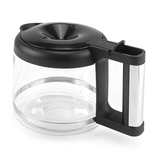 10-Cup Glass Carafe for De'Longhi COM532M COM530M Coffee Makers