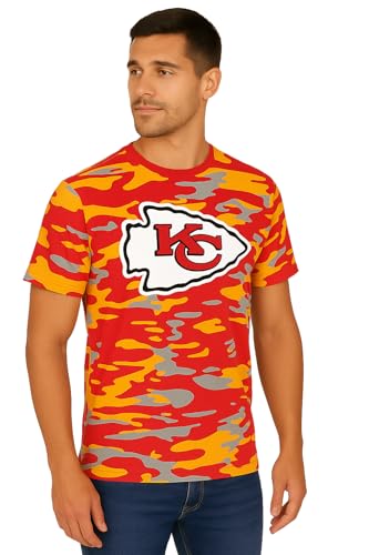 Zubaz NFL Teams Men's Short Sleeve Vibrant Team Colors Graphic T-Shirt (Small - 5XL)