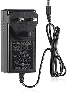 24V 3A Power Supply Adapter,100-240V AC to DC 24V 3A 72W Power Adapter 5.5mm x 2.1mm DC Output Jack 24V Volt AC Power Supply for 5050 3528 LED Strip Light LED Driver CCTV Security System