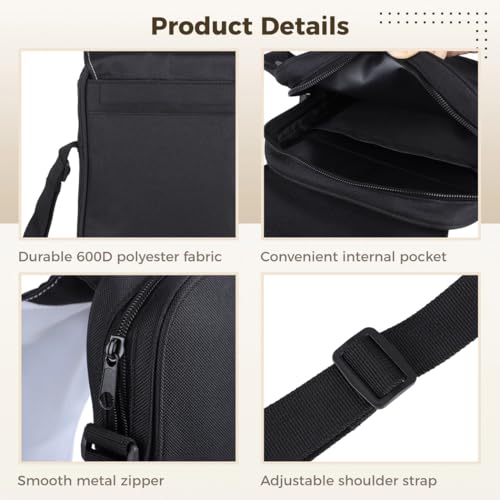 Adjustable Messenger Bags With Zippers For School, Work, Travel, 2 Pcs Sublimation Crossbody Bags, Blank Crossbody Bags For Diy, Printable Polyester Shoulder Bags, 9.4×7.1"4