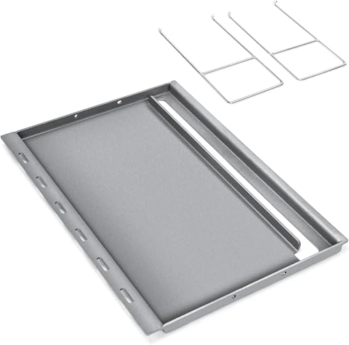 KATEEDY Full Size Griddle for Weber Genesis 300 Grill E310 E330 E320-6788 Full Size Griddle Insert for Genesis S310 S320 S330 Gas Grills for Weber Part 7524 7528
