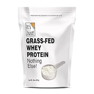 It’s Just! – 100% Whey Protein Concentrate, Made in USA, Premium WPC-80, No Added Flavors or Artificial Sweeteners (1.25 Pound (Pack of 1), Grass-Fed/Unflavored)