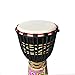 BORIYAM Djembe Drum Professionally Hand Carved, Goatskin Drum Head, From West African Style Tambourine, Bongo, Percussion (Black Clouds)