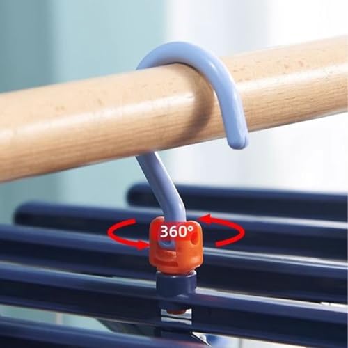 Séchoir à linge pliable doté de pinces multifonction - 8