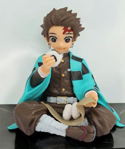 Image of Daiyamondo Premium Demon Slayer Anime Tanjiro in Sitting Position Action- Unlease The Power of Highly Detailed Collectible with Dynamic Pose (Sitting Tanjiro)
