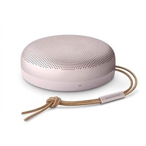 Bang & Olufsen Beosound A1 (2nd Gen) – Portable Waterproof Bluetooth Speaker (IP67), 360 Sound, Alexa Voice Control, 18 Hours Battery, Compact Wireless Speaker for Outdoors & Travel – Pink