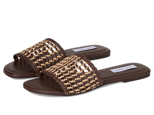 Steve Madden Women's Gulf Slide Sandal, Brown Multi, 8