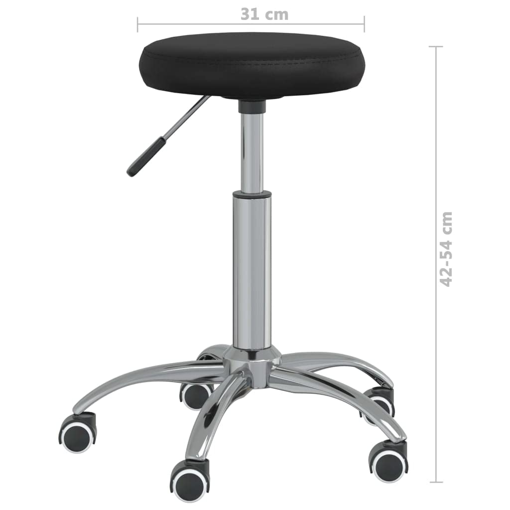 Generico Sgabello da Massaggio in Similpelle Nero,Salute e Bellezza,Cura della Persona,Massaggi e Relax,Poltrone da Massaggio,Nero,4.05 kg,3085693