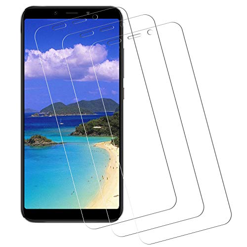 Miuphro Cristal Templado Compatible con Xiaomi A2, [3 Piezas] Protector de Xiaomi A2, Vidrio Templado con [Alta Definicion] [Anti-Scratch] [9H Dureza] Cover