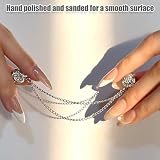 Magnetic Clips with Chain Hijab Magnets for Pant Hem Leg & Sleeve Adjuster Hijab Scarf for Women for Clothing Accessories with Rhinestone Embellishments
