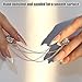 Magnetic Clips with Chain Hijab Magnets for Pant Hem Leg & Sleeve Adjuster Hijab Scarf for Women for Clothing Accessories with Rhinestone Embellishments