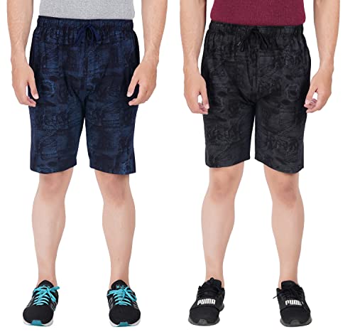 Men's Regular Printed Shorts (Pack of 2)