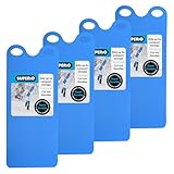 Superio Snow Slider Mat, Flexible Snow Sled Flying Carpet, Roll up Sleds for Kids Kids and Adults 54" Lightweight Portable Plastic Snowboard Sled (Blue), 4 Pack
