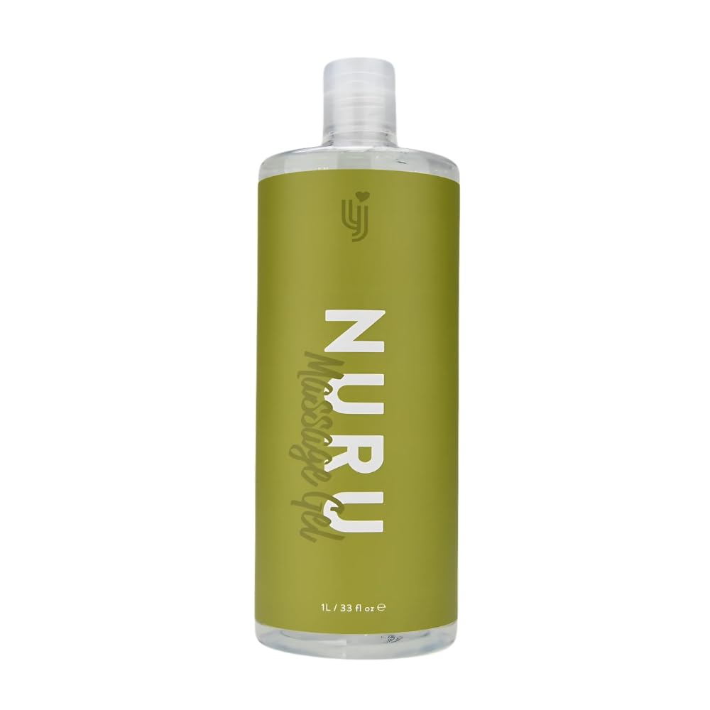 Gel de masaje Nuru 1L, Gel de masaje Nuru concentrado, Rinde, 2L, Gel de terapia de masaje Nuru, Gel de masaje de cuerpo a cuerpo, Aceite de masaje íntimo, Aceite de masaje para una cita nocturnal