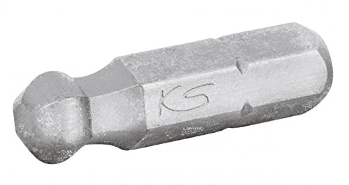 KS TOOLS 911.3707 1/4" Bit hex, 25mm, with ball end, 5mm, 5pcs, Variety pack