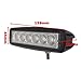 TMH 18w Bar Shape 60 Degree LED Work Light Flood Beam Lamp Driving Light, Off-Road, 4wd, 4x4, Utv, ATV, SUV, Bus, Trailer, Truck, Boat, Street Light, Fog Lamp, Day Light